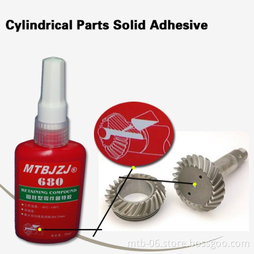 10mins Cure High Adhesive Strength Retaining Compound Adhesive for Retaining Cylindrical Alex/Bushing/Wheel Bearings